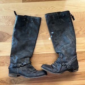 Steve Madden Roady Gray Riding Boots